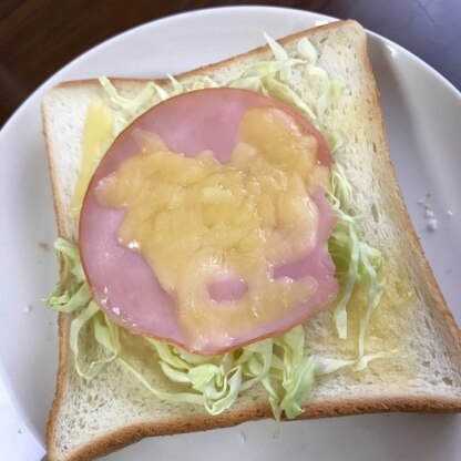 朝食に(日付的には昨日です)作りました(o^^o)
チーズが残り少なくて見た目が悪くてすみません。。
美味しかったです！